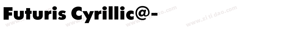Futuris Cyrillic@字体转换